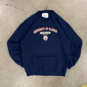 Vintage 90s University of Illinois Soffe College Crewneck Sweatshirt XL